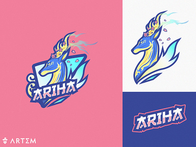 ARIHA mascot gaming logo design ariha art3m art3m studios artem best branding creation design esport esports logo gaming logo graphic design league of legends logo logo design lol mascot logo original