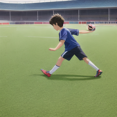 Kids Room Football Player Wall Hanging Poster animation anime football footballimages manga trending wallhanging