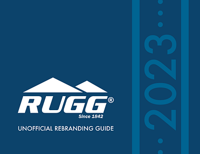 RUGG Manufacturing Unofficial Rebranding Guide brand identity branding branding guide design graphic design logo logo design logo redesign redesign visual identity