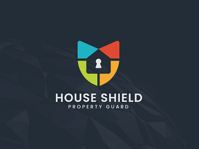 House safety shield logo design branding creative design flat graphic design guard home shield house shield illustration logo logos modern logo protection safe safety security shield vault