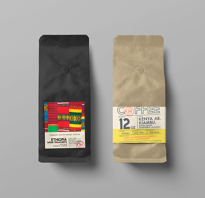 Common House Coffee Label Alternates coffee graphic design packaging packaging design typography