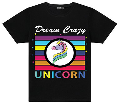 Unicorn T-shirt Design 3d branding design graphic design illustration logo t shirt typography ui ux vector