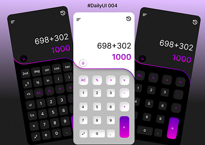 #DailyUI Challenge Day 4 app appui calculator challenge dailyui ui ux