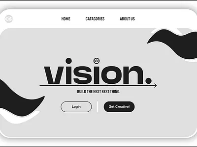 Website Landing Page Design (Vision) branding figma graphic design landing page logo ui web design