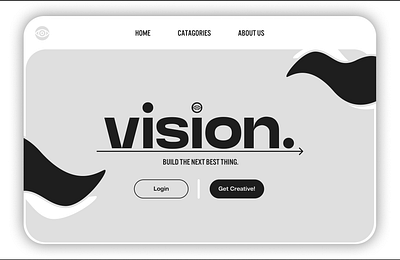 Website Landing Page Design (Vision) branding figma graphic design landing page logo ui web design