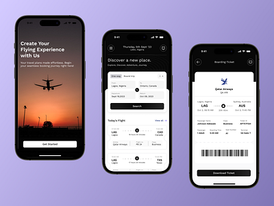 Flight booking mobile app figma design flight booking app mobile app design online booking app uiux design