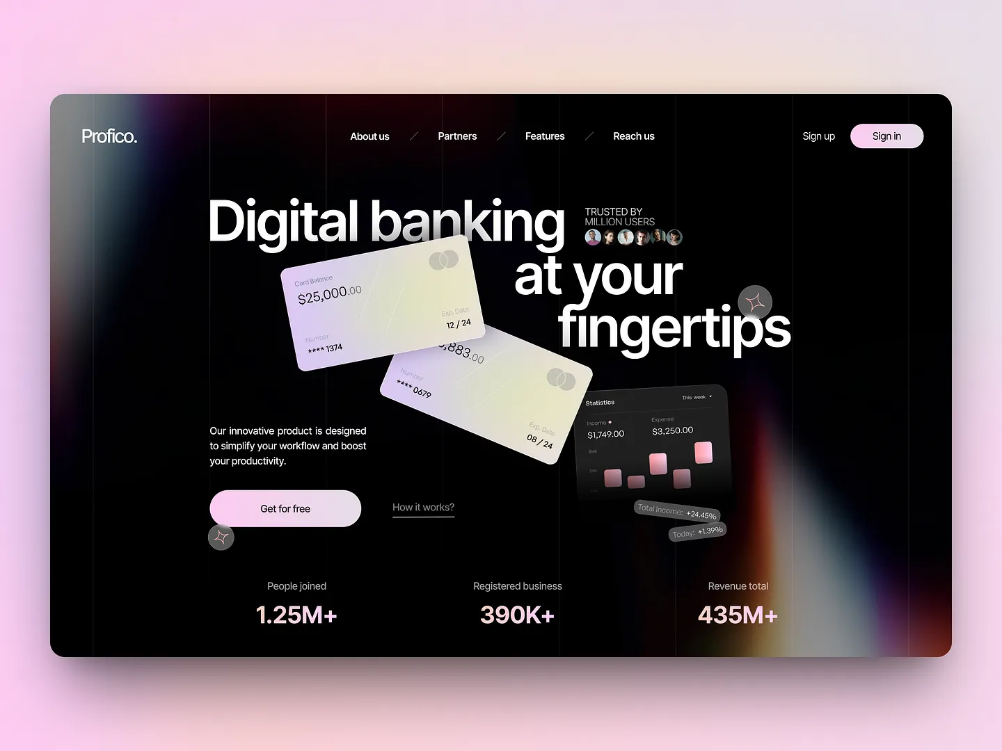 Innovative Digital Banking Website Design for Modern Users