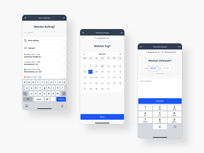 Meisterwerk – Time Tracking App app design ui ux