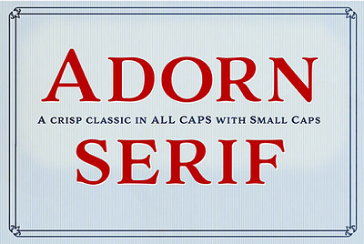 Adorn Serif Smooth Font adorn serif smooth font display elegant serif small caps wedding