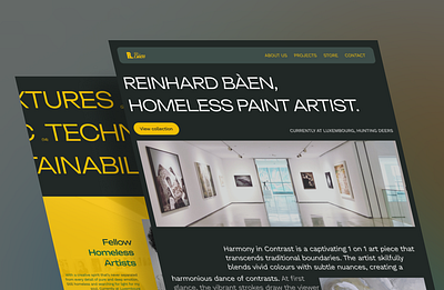 Paint Artist Website design paint artist ui uiux website