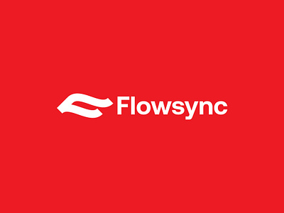 Flowsync branding creative f letter f logo flow flowlogo logo design logo maker logos modern saas tech