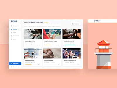 Perseus – Cybersecurity E-Learning design ui ux