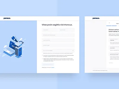Perseus – Onboarding to the Platform design ui ux