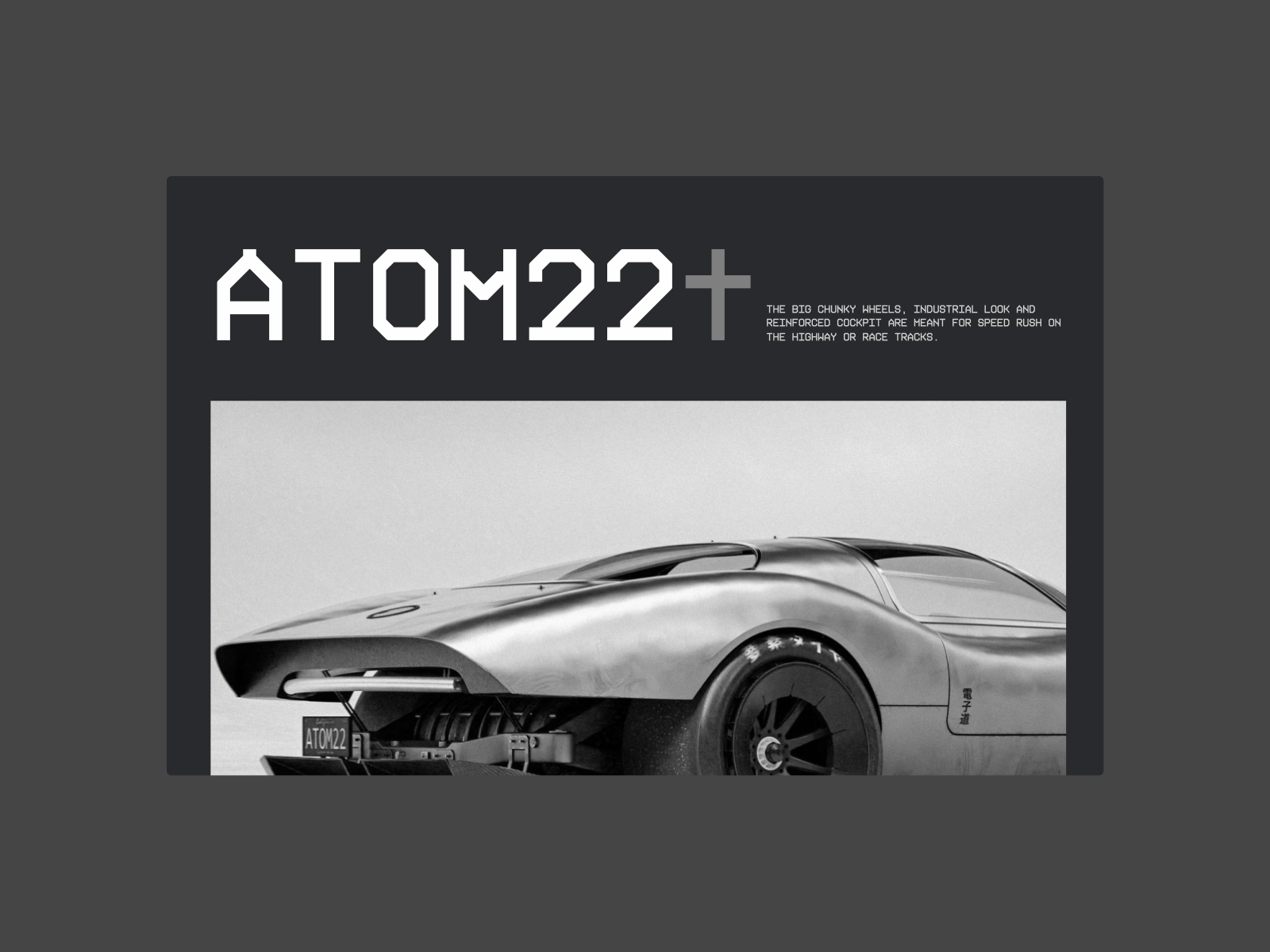 Atom TwentyTwo animation atom22 car cars concept concept car design electric car friday dribbble futuristic kurppa hosk typography ui ui design