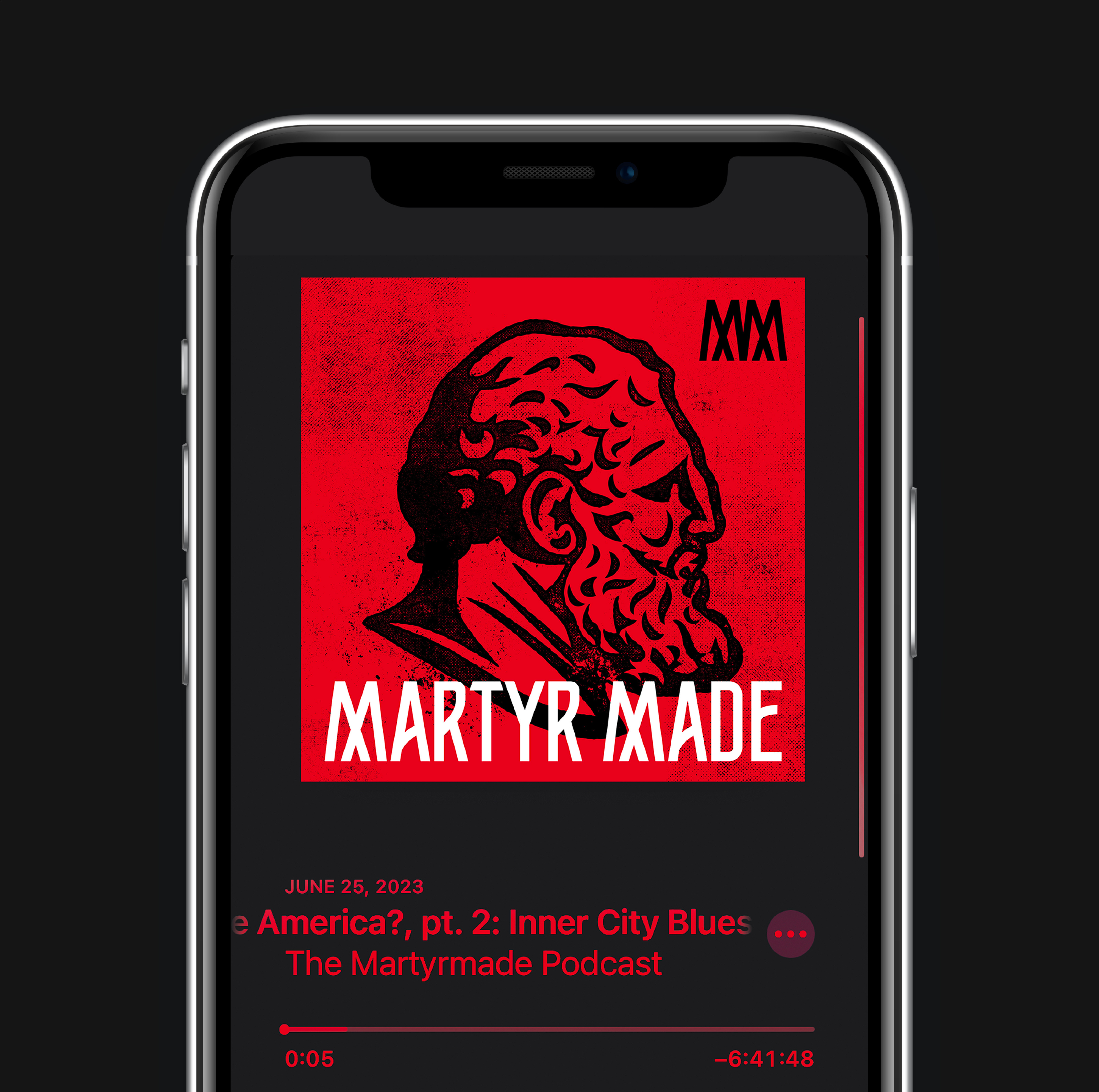 Martyr Made Podcast Rebrand branding system brandscape history illustration joe rogan logo logo design martyr made podcast podcast branding rebrand statue