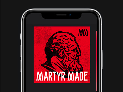 Martyr Made Podcast Rebrand branding system brandscape history illustration joe rogan logo logo design martyr made podcast podcast branding rebrand statue