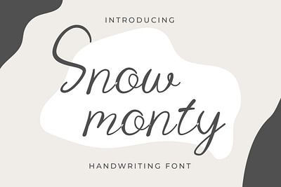 Snow Monty Simple Script Font script