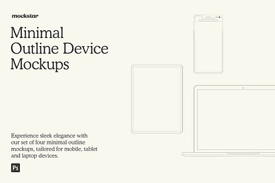 Minimal Outline Device Mockups browser mockup ipad mockup laptop mockup minimal devices minimal outline device mockups minimalist outline device outline ipad outline laptop outline mockup presentation showcase website website presentation