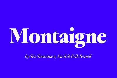 Montaigne Classic Serif advertising book business display fashion free garalde garamond high contrast identity magazine old style publication serif transitional