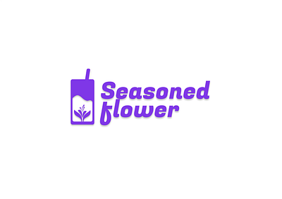 Seasoned flower is a bar serving Mexican cocktails. branding graphic design logo ui