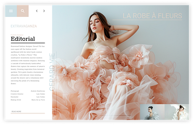 ExtraVaganza - Fashion Editorial Concept design graphic design ui ux web design