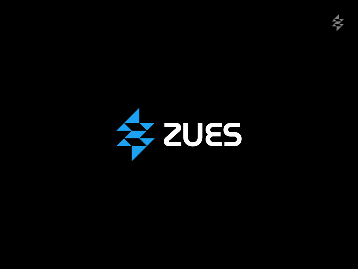 Zues_ Bolt + Panels bolt brand cool creative design electric geometric icon letter lettermark logo minimal panels sharp simple solar z zues
