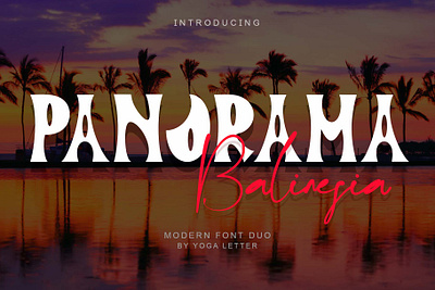 Panorama Balinesia banner beautiful branding design font font design graphic design handwritten illustration logo poster sticker ui