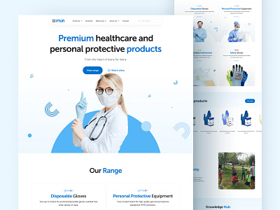 Protecting Health with Quality PPE design figma ui ux webdesign
