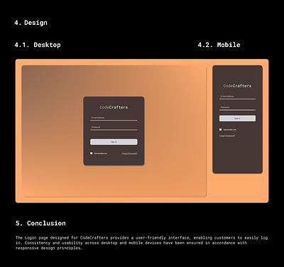 CodeCrafts Login Page Design 001 case study dailyui design designthinking graphic design kullanıcıdeneyimi portfolio ui ui 001 uidesign uiux uix101 userexperience userinterface ux uxdesign