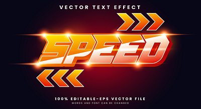 Speed 3d editable text style Template game