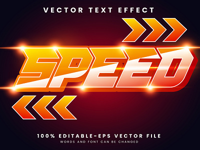 Speed 3d editable text style Template game