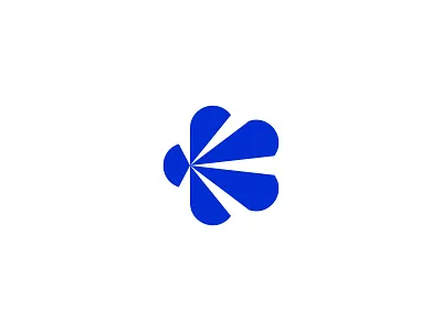 K / Flower branding design flower font k letter lettering logo symbol