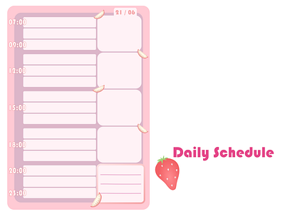 Daily Schedule - concept design graphic design ui vector