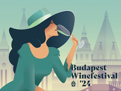 Budapest Winefestival / Event Branding artdeco branding budapest casestudy event graphic design hungary illustration logo wine winefestival