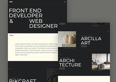 Portfolio Web Design design developer frontend graphic design portfolio ui ux website