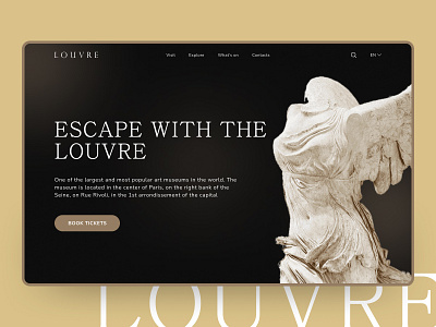 LOUVRE design concept [01] concept design design concept museum the louvre the museum ui ux web design