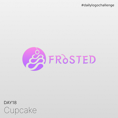 Day 18 | Cupcake | Daily Logo Challenge dailylogochallenge day18 design graphic design logo