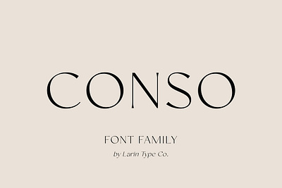 Conso Font Family advertising banner conso font family fashion font flyer logo font logotype font luxury font magazine font package packaging poster font title font web banner web font webinar slide deck wedding font