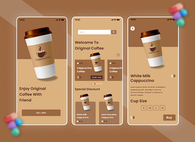 Coffe Mobile App coffe mobile app figma mobile app ui user experience ux