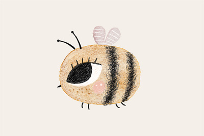 Bee baby bee cute cute animals design graphic design illustration kids kids illustration