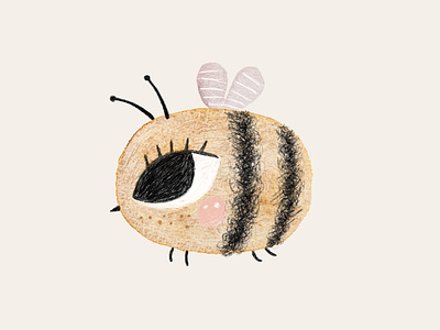 Bee baby bee cute cute animals design graphic design illustration kids kids illustration