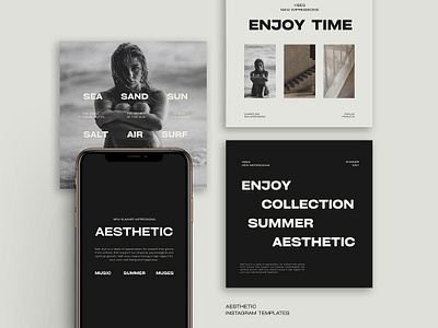 Aesthetic Instagram Templates VIII aesthetic aesthetic templates branding canva bundle canva instagram post canva instagram stories canva instagram story influencer instagram aesthetic instagram aesthetic post instagram stories instagram template social media canva social media pack social media template