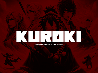 KUROKI Brand Identity anime branding crypto design ip logo nft web3