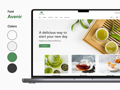 Tea Shop web design e commerce e commerce website landing page product page tea page tea shop tea shop design tea shop web design tea shop website tea store ui ux design web design