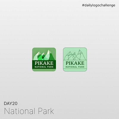 Day 20 | National Park | Daily Logo Challenge dailylogochallenge day20 design graphic design logo