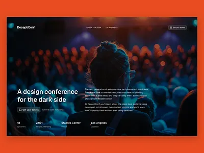 TailwindUI × Midjourney Concept: Keynote ai branding concept conference geist generated graphic design hero homepage keynote landing page midjourney orange photography redesign simple speaker tailwind tailwindui ui