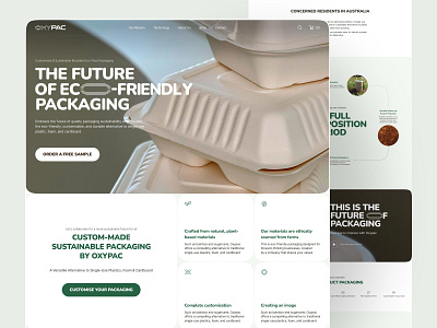 Shaping a Sustainable Future with Eco-Packaging app branding design figma graphic design logo ui ux webdesign