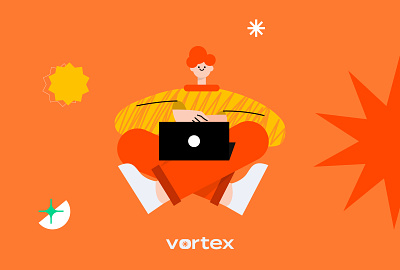 Vortex Illustration animation branding design graphic design ill illustration logo motion graphics typography ui ux vector