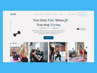 Fitness Website Design freelancedesigner landingpage ui uidesign uidesigner ux webdesignservice webdesigntips websitedesigning websitedesigninspiration websitedesigns websitemaker