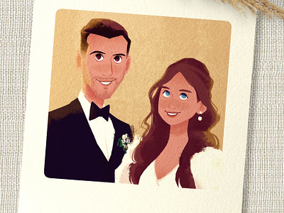 Wedding Illustration graphic design illustation wedding wedding illustration wedding portrait